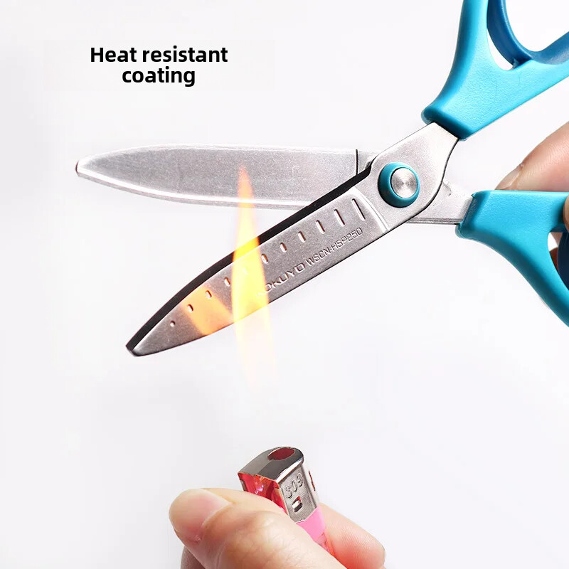 Foarfece cu lamă ascuțită fără sudură Kokuyo Wscn-hsp250 cu mâner elastic Foarfece confortabile de economisire a energiei