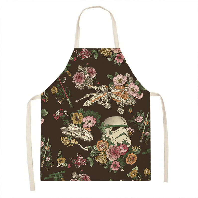 Piiriülene kuummüük, lillemustriga varrukateta linane põll, köögimood, koristamine, igapäevane kasutus, varrukateta pluusipaar