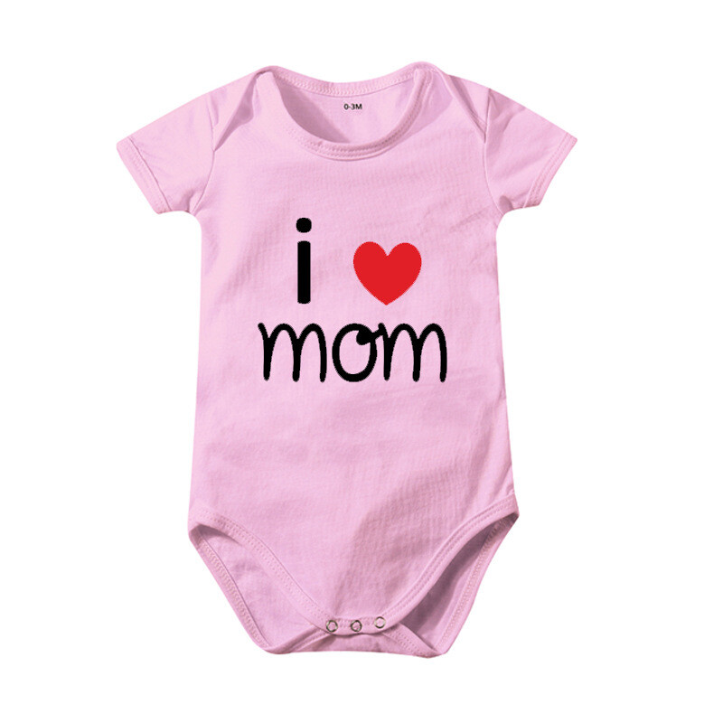 ins pure cotton romper beba beba volim tatu mama otisnuta u jednom komadu