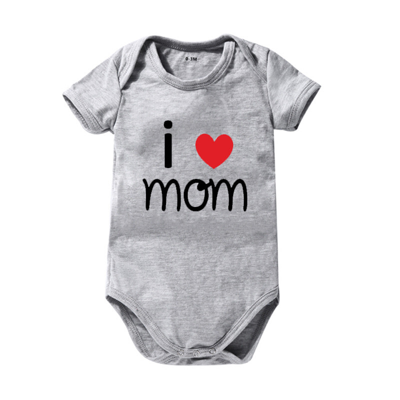 ins pure cotton romper beba beba volim tatu mama otisnuta u jednom komadu