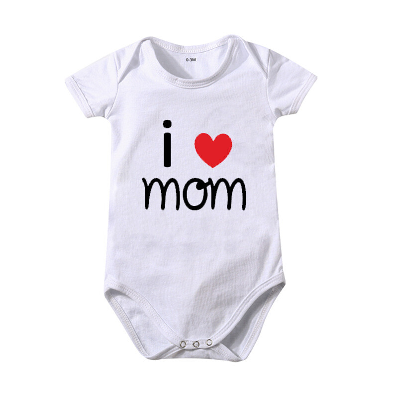 ins pure cotton romper beba beba volim tatu mama otisnuta u jednom komadu