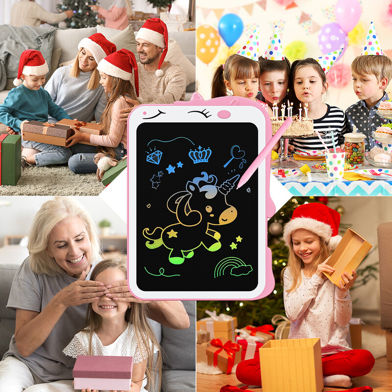Ηλεκτρονικό μαξιλαράκι γραφής LCD 8,5 ιντσών χωρίς χαρτί Unicorn/Dinosaur για 3 4 5 6 7 8 9 χρονών κορίτσια αγόρια