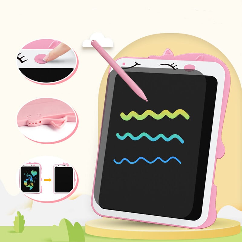 Ηλεκτρονικό μαξιλαράκι γραφής LCD 8,5 ιντσών χωρίς χαρτί Unicorn/Dinosaur για 3 4 5 6 7 8 9 χρονών κορίτσια αγόρια