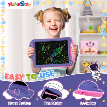 8,5-инчов LCD таблет за писане Digit Magic Blackboard Electron Drawing Board Art Painting Tool Kids Toys Brain Game Child Best Gift