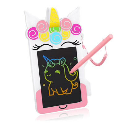 Unicorn LCD-kirjutahvelarvuti lastele 4,5-tolline Doodle-tahvel vanusele 3 4 5 6 7 väikelaste reisimänguasjad Rainbow mini joonistusalus NEWYES