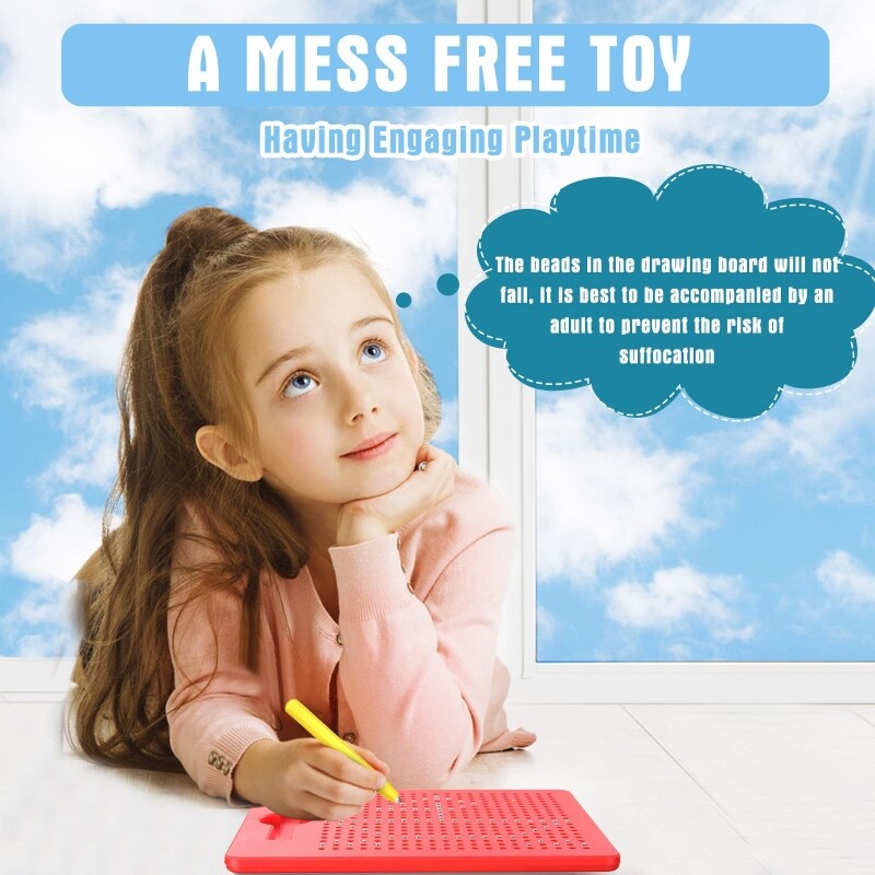 Μαγνητικό ταμπλέτα Μαγνήτης Μαξιλάρι Σχεδίασης Πίνακας Σχεδίασης Ατσάλινα γραφίδα Στυλό Χάντρες Εκμάθηση Εκπαιδευτικά Παιχνίδια Γραφής Παιδικά Δώρα Γενεθλίων