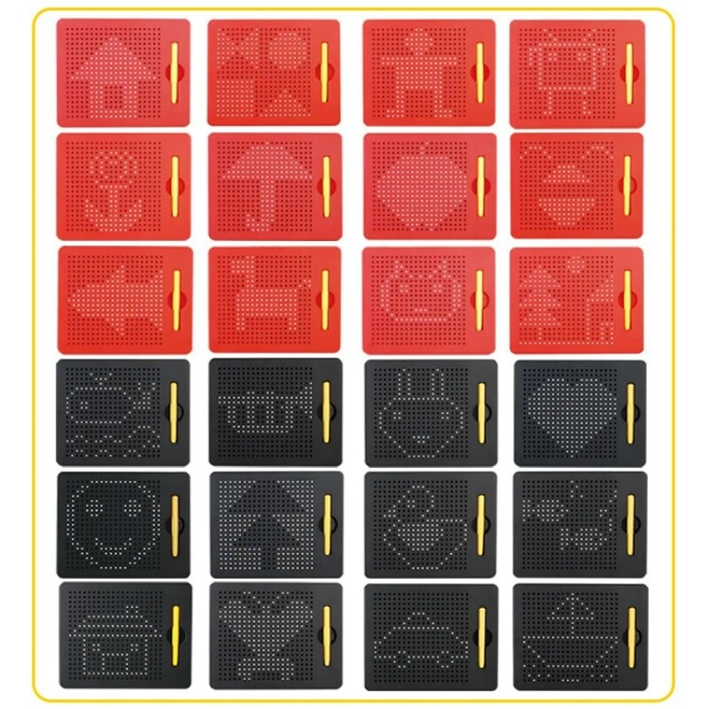 Μαγνητικό ταμπλέτα Μαγνήτης Μαξιλάρι Σχεδίασης Πίνακας Σχεδίασης Ατσάλινα γραφίδα Στυλό Χάντρες Εκμάθηση Εκπαιδευτικά Παιχνίδια Γραφής Παιδικά Δώρα Γενεθλίων