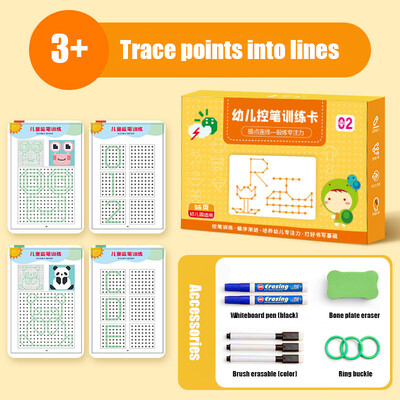 Βιβλίο εκπαίδευσης με στυλό για παιδιά με στυλό επαναχρησιμοποίηση Montessori Παιχνίδι ζωγραφικής για παιδιά Συγκέντρωση διαγραφής Παιχνίδια ζωγραφικής