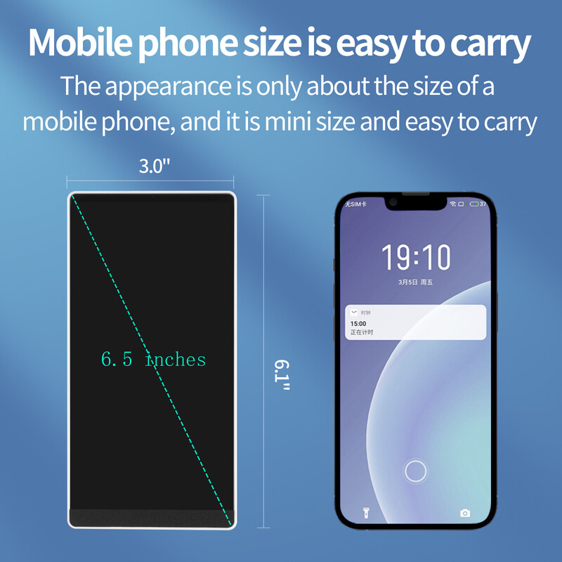 6,5-tolline kahepoolne käsitsi kirjutamise täisekraan, peen LCD-kirjutahvelarvuti vedelkristall-joonistustahvel koosoleku sisu visandiplokk