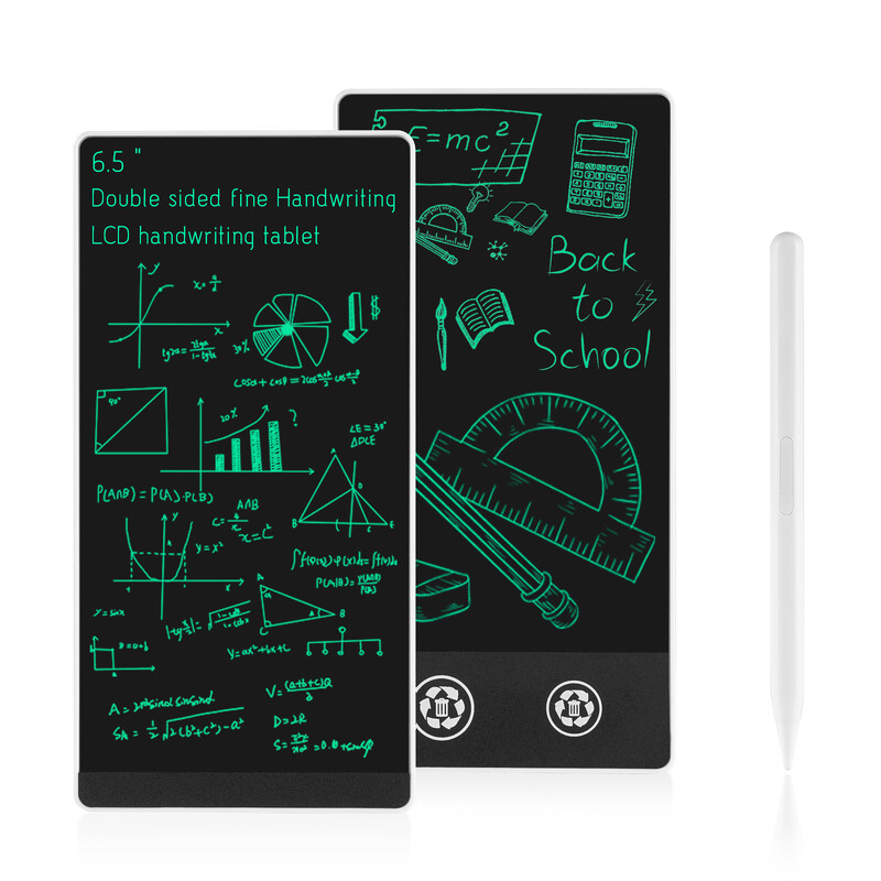6,5-tolline kahepoolne käsitsi kirjutamise täisekraan, peen LCD-kirjutahvelarvuti vedelkristall-joonistustahvel koosoleku sisu visandiplokk
