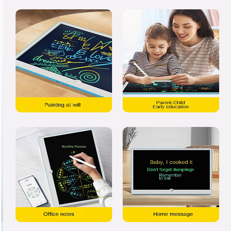 19-tolline LCD-kirjutahvel, kunstiteoste kirjutamise maalimisvahendid lastele, harivad mänguasjad 3 4 5 6 7 aastastele tüdrukutele, poistele, beebidele, lastele