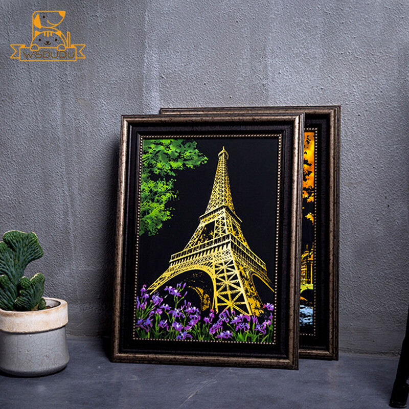 Papir za grebanje Čarobni pribor za slikanje Umjetnički noćni prizor Svjetske znamenitosti Pejzaž Crtanje Igračka s olovkom Rukotvorine Kartaška igra Darovi za dijete i odrasle