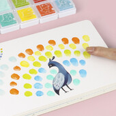 Joc cu cerneală pentru amprente pentru copii, grădiniță, bricolaj, jucării graffiti, desen creativ pentru copii, jucării educaționale pentru educație timpurie pentru fete