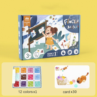 Joc cu cerneală pentru amprente pentru copii, grădiniță, bricolaj, jucării graffiti, desen creativ pentru copii, jucării educaționale pentru educație timpurie pentru fete