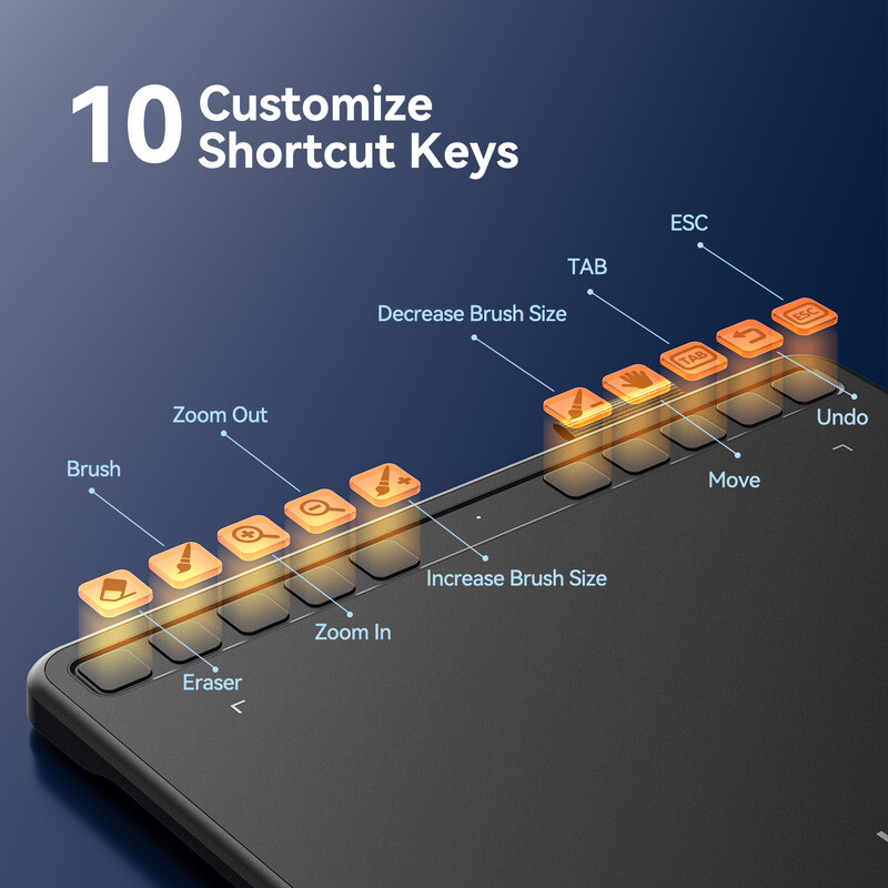 UGEE S640 Tablet γραφικών 6 ιντσών Ταμπλέτες σχεδίασης Ψηφιακό μπλοκ στυλό γραφής πίνακα σχεδίασης 8192 γραφίδα για φορητό υπολογιστή Android Windows Mac