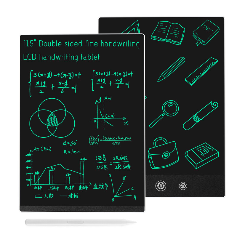 11,5/10,5-tolline LCD-joonistustahvel töötamiseks täisekraaniga ülipeen kahe-/ühepoolne käsitsi kirjutatava kristallmagnetiga tahvelarvuti alus