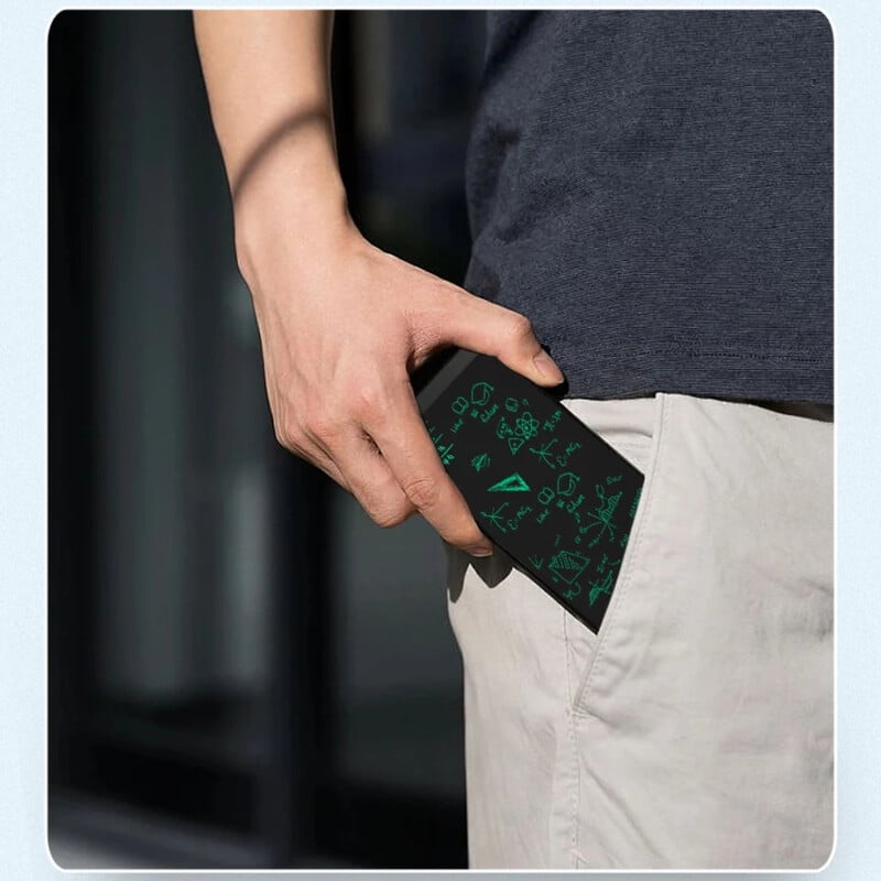 Ecran complet de 6,5 inci Scriere de mână superfină Tabletă de scris LCD Conținut pentru întâlnire Bloc de schiță magnetic Tablă de desene cu cristale lichide