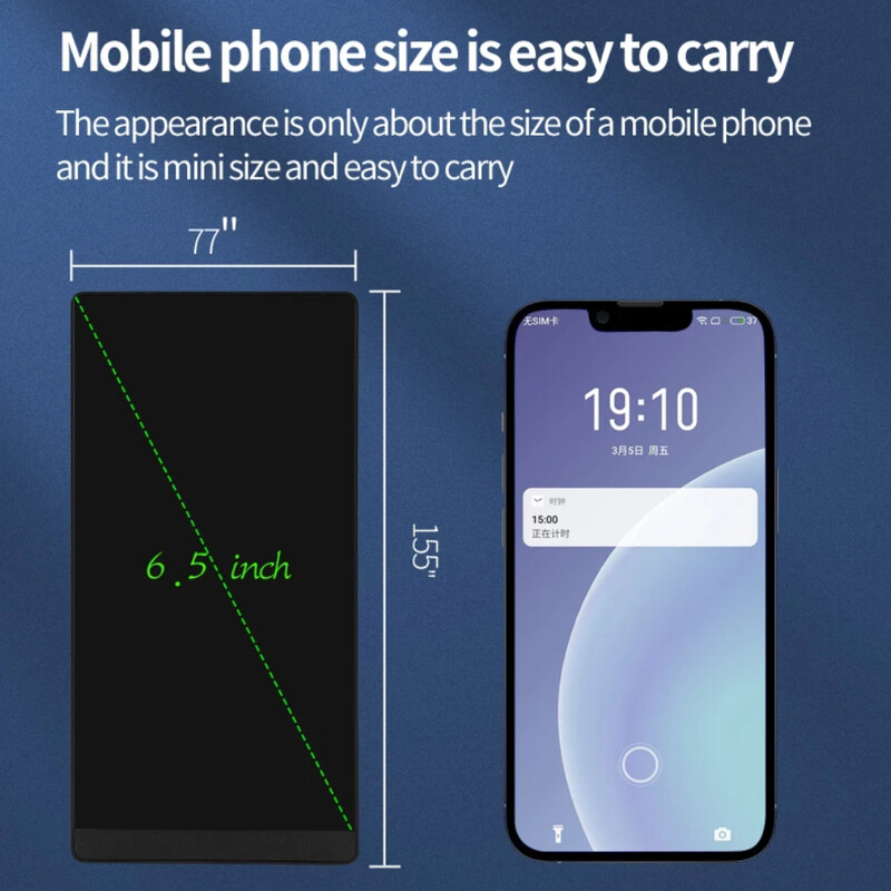 Ecran complet de 6,5 inci Scriere de mână superfină Tabletă de scris LCD Conținut pentru întâlnire Bloc de schiță magnetic Tablă de desene cu cristale lichide