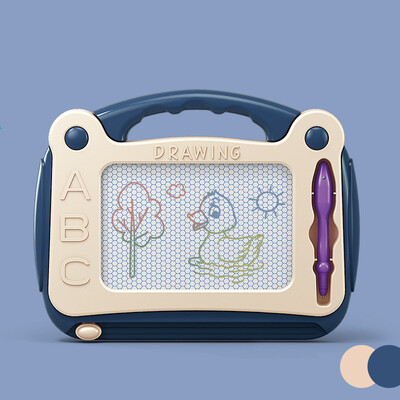 Mini magnetjoonistustahvel Kustutav värviline ühe pliiatsiga kirjutusplokk Graffiti kunsti hariv koolieelne tööriist, laste mänguasi