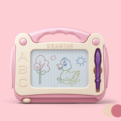 Mini magnetjoonistustahvel Kustutav värviline ühe pliiatsiga kirjutusplokk Graffiti kunsti hariv koolieelne tööriist, laste mänguasi