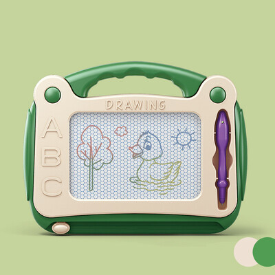 Mini magnetjoonistustahvel Kustutav värviline ühe pliiatsiga kirjutusplokk Graffiti kunsti hariv koolieelne tööriist, laste mänguasi