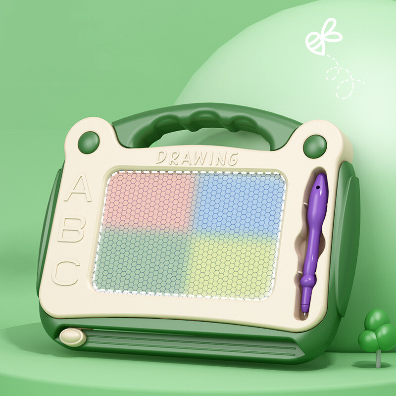 Mini magnetjoonistustahvel Kustutav värviline ühe pliiatsiga kirjutusplokk Graffiti kunsti hariv koolieelne tööriist, laste mänguasi