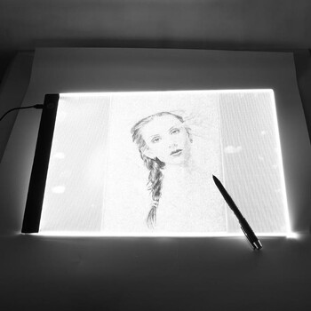 A3 A4 A5 Димируем графичен таблет за рисуване USB LED Light Box Copy Board Pad Electronic Art Graphic Painting Writing Pad Table