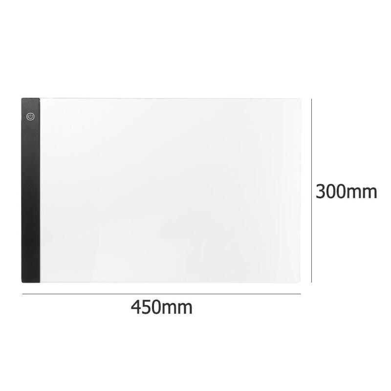 A3 A4 A5 hämardatav graafika joonistustahvelarvuti USB LED valguskast koopiaplaat elektrooniline kunst graafika maalimine kirjutusplaadi tabel