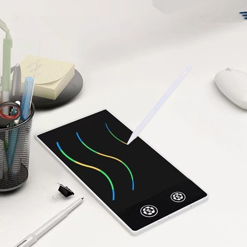 2 σε 1 Πίνακας σχεδίασης LCD Διπλής όψης Φορητός υπολογιστής χειρογράφου Ψηφιακά τάμπλετ σχεδίασης 6,5 σε Sketchpad Παιδική επιφάνεια γραφής Δώρο