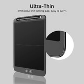 12-tolline LCD-kirjutahvelarvuti elektrooniline digitaalne joonistustahvel Üliõhuke kirjutusplaat jagatud ekraaniga ühe klõpsuga kustutamine lukustusnupuga