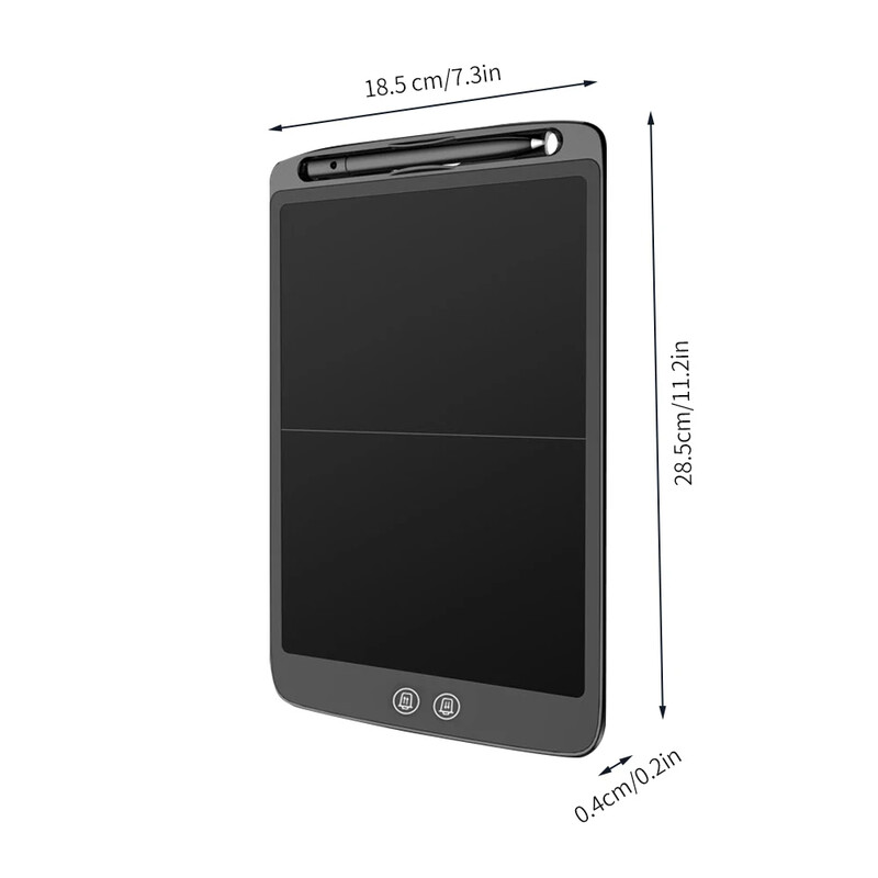 12-tolline LCD-kirjutahvelarvuti elektrooniline digitaalne joonistustahvel Üliõhuke kirjutusplaat jagatud ekraaniga ühe klõpsuga kustutamine lukustusnupuga