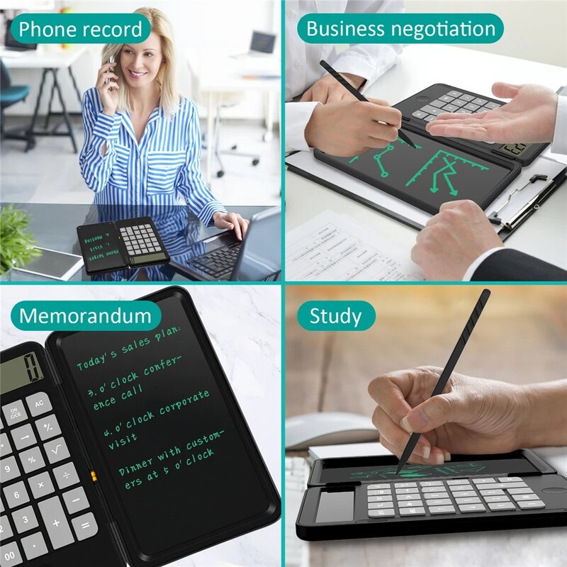 6,5-tolline kalkulaator kirjutav laetav digitaalne tahvelarvuti, kaasaskantav nutikas LCD-graafika käsitsi kirjutamisplokk, paberivaba joonistustahvel