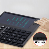 Calculator tabletă cu scriere de mână LCD solară cu 12 cifre Baterie cu buton solar Sursă de alimentare dublă Tabletă dreaptă Business Office Student