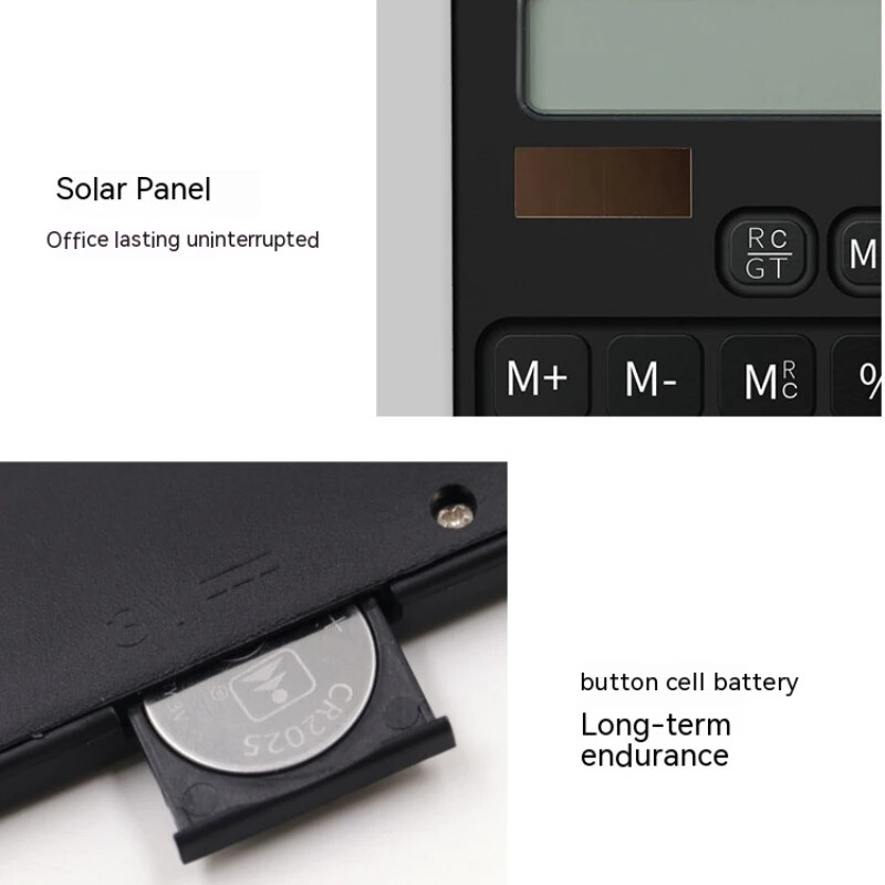 Calculator tabletă cu scriere de mână LCD solară cu 12 cifre Baterie cu buton solar Sursă de alimentare dublă Tabletă dreaptă Business Office Student