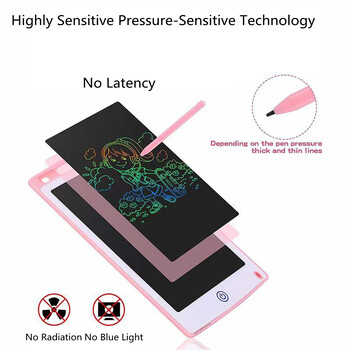 4,4/8,5 инча Детска LCD дъска за рисуване Таблет за писане Играчки Магически графити Дъска за почерк Sketchpad Образователни играчки за деца