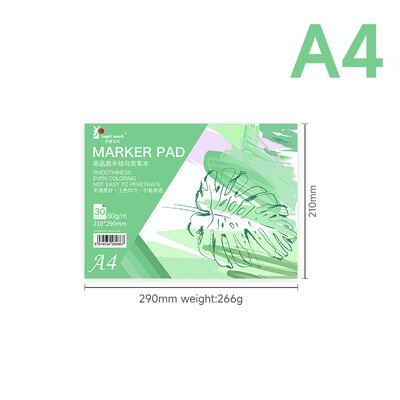 Angelmark A3/A4/A5 markerpadi, 80 g/m2, 30 lehte eskiisjooniste märkmik, maalimisraamatud käsitsi maalimiseks, kunstitarvete jaoks