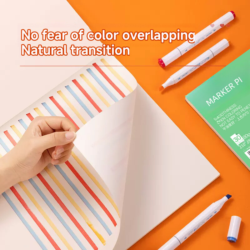 Angelmark A3/A4/A5 markerpadi, 80 g/m2, 30 lehte eskiisjooniste märkmik, maalimisraamatud käsitsi maalimiseks, kunstitarvete jaoks