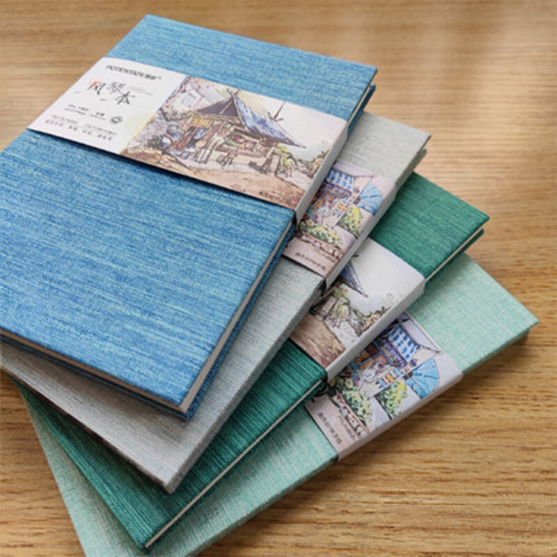 SeamiArt Potentate 100% bumbac 300 g/m² Bloc de desen pliat cu acuarelă Caiet de schițe pentru organe Hârtie de presare la rece la cald