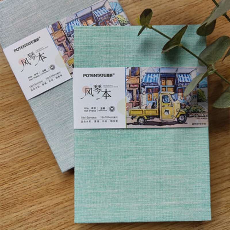 SeamiArt Potentate 100% bumbac 300 g/m² Bloc de desen pliat cu acuarelă Caiet de schițe pentru organe Hârtie de presare la rece la cald