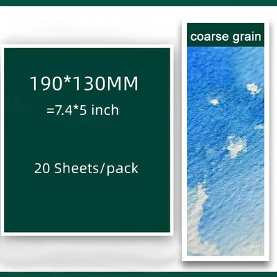 Hârtie acuarelă 100% bumbac 20 coli 300 g Călătorește convenabil Caiet de schițe cu acuarelă Rechizite de artă Pictură Rechizite școlare