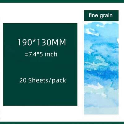 Hârtie acuarelă 100% bumbac 20 coli 300 g Călătorește convenabil Caiet de schițe cu acuarelă Rechizite de artă Pictură Rechizite școlare