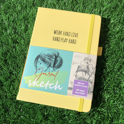 Caiet de schițe cu copertă rigidă A5 5,8*8,3 INCH 160 pagini 160 g/m² Hârtie de bambus, caiet de desen artistic