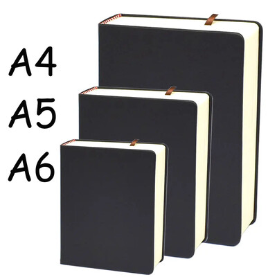 Super Thick Notebooks Agenda Planner 660 σελίδες Κενό εσωτερικό PU Δερμάτινο μαλακό κάλυμμα Βιβλίο σκίτσων Εφημερίδα σημειωματάριο Ημερολόγιο Χαρτικά