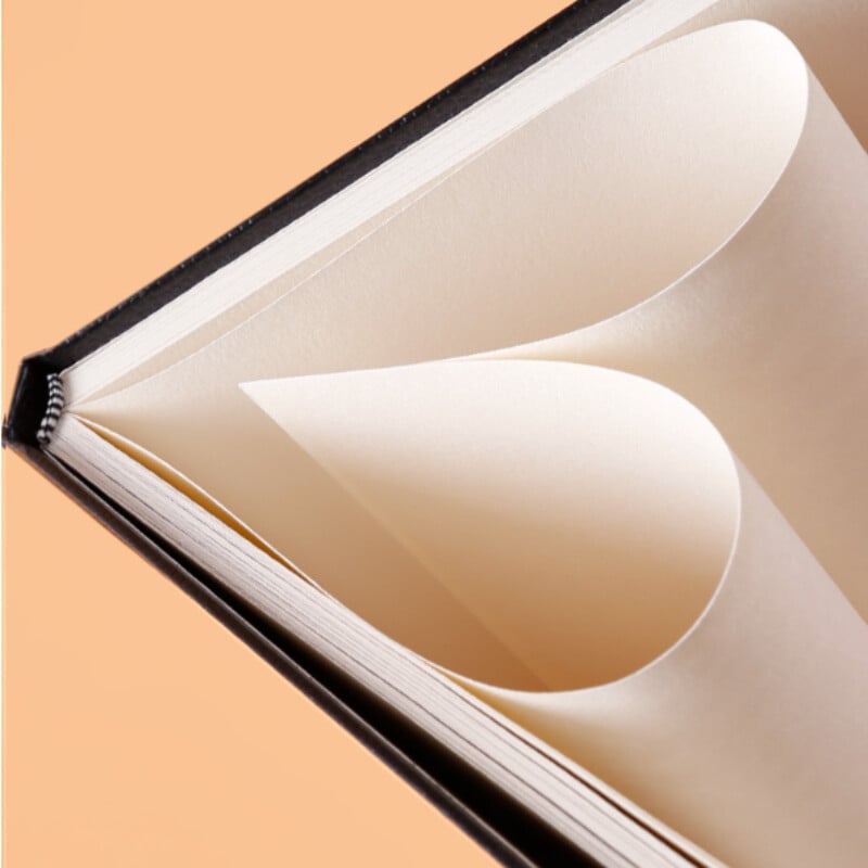 Caiet de schițe A4/A5 cu copertă rigidă neagră îngroșată 150g 100 de coli Caiet de schițe din hârtie de pictură alb fildeș pentru desen pentru materiale de artă