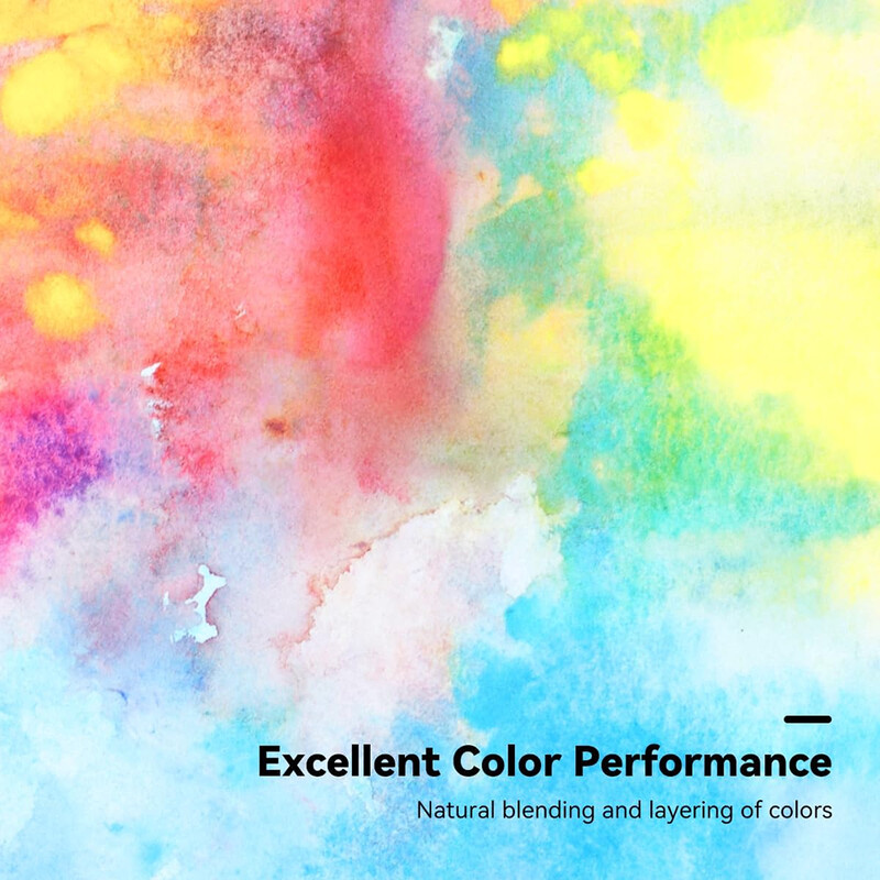 100% puuvillane reisiakvarellpaber, 300 g/m2, 10 x 10 cm, happevabad akvarellivihikud, mis sobivad ideaalselt kunstnikele, õpilastele, lastele