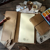 POTENTATE 100% pamutpép akvarell papír 200g retro utazási vázlatfüzet cserélhető mag hordozható festőkönyv művészeti kellékek