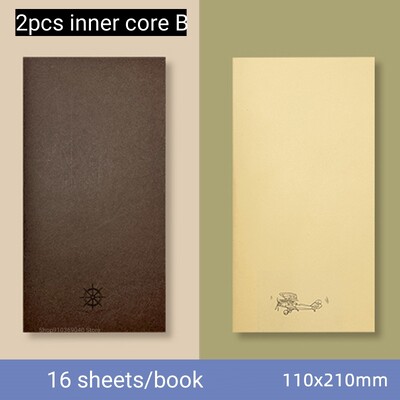 POTENTATE 100% pamutpép akvarell papír 200g retro utazási vázlatfüzet cserélhető mag hordozható festőkönyv művészeti kellékek