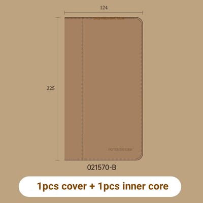 POTENTATE 100% pamutpép akvarell papír 200g retro utazási vázlatfüzet cserélhető mag hordozható festőkönyv művészeti kellékek