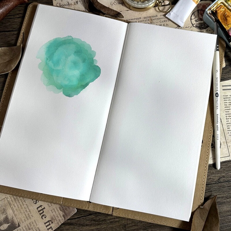 POTENTATE 100% pamutpép akvarell papír 200g retro utazási vázlatfüzet cserélhető mag hordozható festőkönyv művészeti kellékek