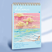 Caiet de schițe A4 160 GSM 60 de coli Carte de artă din hârtie pentru desen pentru artist, acuarelă, pictură în ulei, papetărie, studenți, rechizite școlare